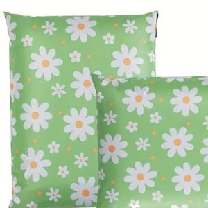 20 (10”x13”) Green Daisy Floral Poly Mailers Shipping Bags Poly Bags